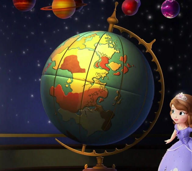 Globo del Mundo Eterno de la biblioteca real de Enchancia ("Elena and the secret of Avalor")